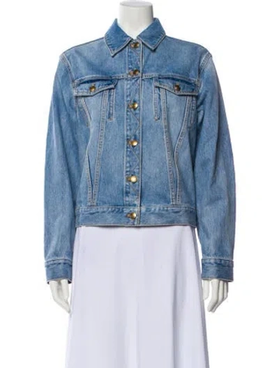 Pre-owned Tory Burch Denim Jacket In Blue