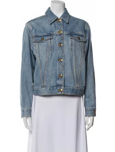 Pre-owned Tory Burch Denim Jacket In Blue