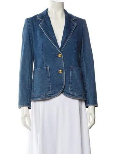 Pre-owned Tory Burch Denim Jacket In Blue