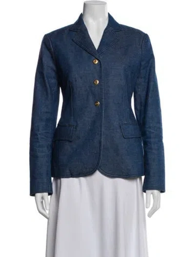 Pre-owned Tory Burch Denim Jacket In Blue