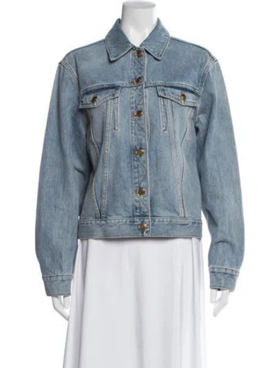 Pre-owned Tory Burch Denim Jacket In Blue