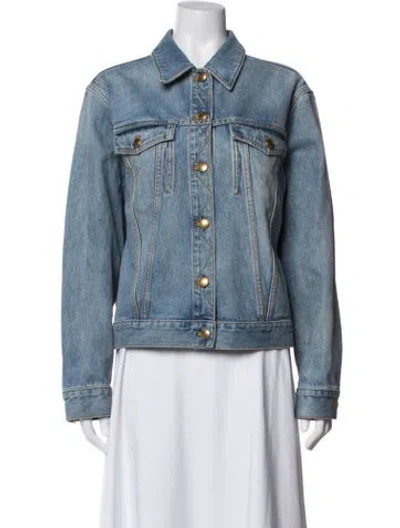 Pre-owned Tory Burch Denim Jacket In Blue