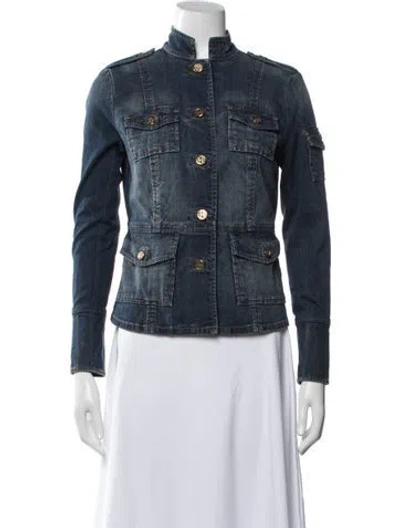 Pre-owned Tory Burch Denim Jacket In Blue