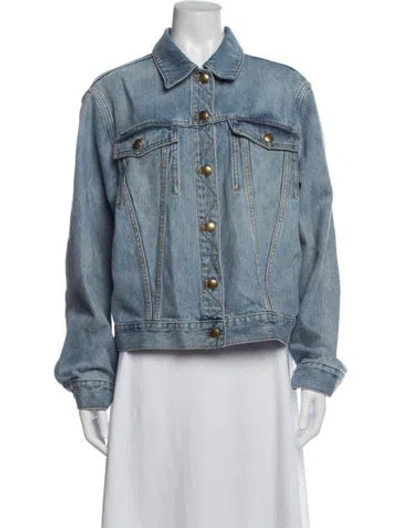 Pre-owned Tory Burch Denim Jacket In Blue