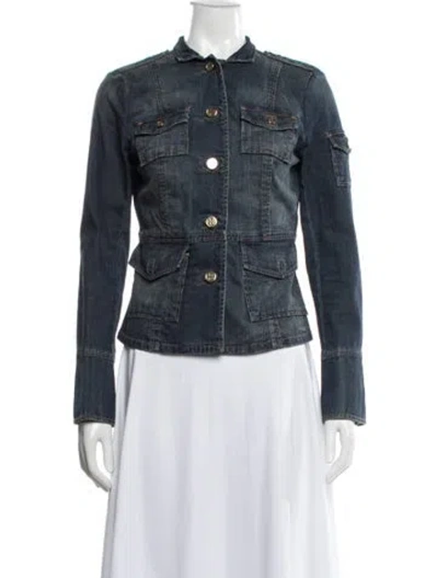 Pre-owned Tory Burch Denim Jacket In Blue
