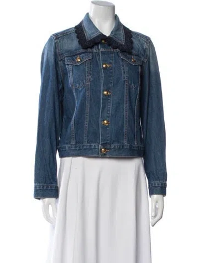 Pre-owned Tory Burch Denim Jacket In Blue