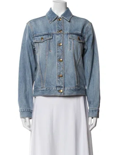 Pre-owned Tory Burch Denim Jacket In Blue