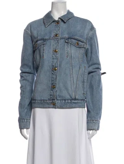 Pre-owned Tory Burch Denim Jacket In Blue