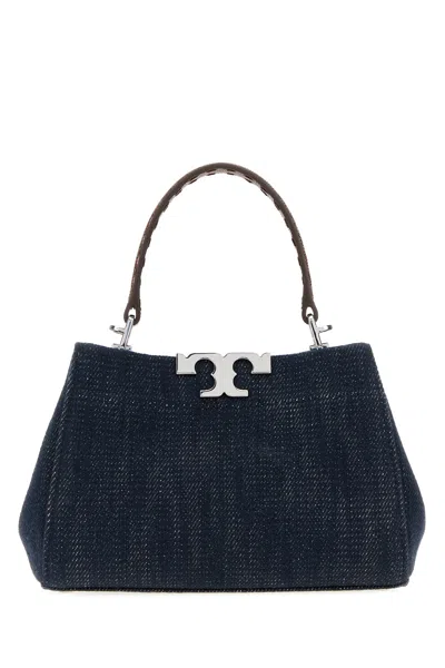 Tory Burch Denim Mini Eleanor Handbag In Blue