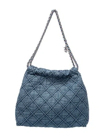 Pre-owned Tory Burch Denim Tote In Blue
