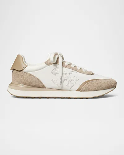 TORY BURCH DESTINY LOGO TRAINER SNEAKERS