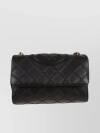 TORY BURCH DIAMOND PLEAT QUILTED LEATHER SHOULDER BAG