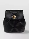 Tory Burch Mini Kira Diamond Backpack In Black Leather