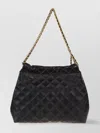 Tory Burch Diamond Quilted Chain Shoulder Bag In Black