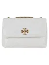 Tory Burch Kira Diamond Quilt Small Convertible Shoulder Bag In White