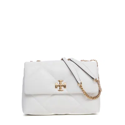 Tory Burch Diamond Quilted Kira Convertible Shoulder Bag In White