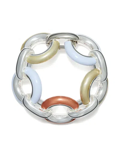 Tory Burch Donut Bracelet In Silver