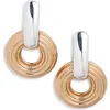 Tory Burch Doorknocker Drop Earrings In Gold