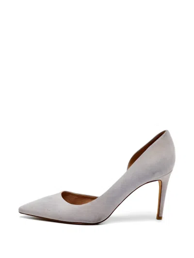 Pre-owned Tory Burch D'orsay Pointed-toe Pumps In Purple