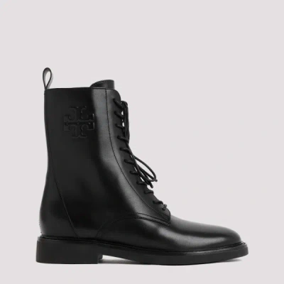 Tory Burch Double Combat Boot 6 In Perfect Black