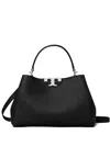 Tory Burch Double-handle Logo Satchel In Black