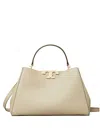Tory Burch Double-handle Logo Satchel In Neutral
