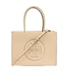 Tory Burch Double-handle Tote Bag In Nude