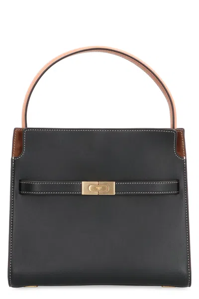 Tory Burch Double Lee Radziwill Leather Handbag