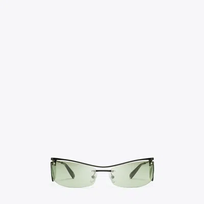 Tory Burch Double-lens Runway Sunglasses In Brown