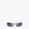Tory Burch Double-lens Runway Sunglasses In Dark Grey