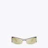 Tory Burch Double-lens Runway Sunglasses In Mirrored Brown/mirrored Green