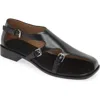 Tory Burch Double Monk Strap Shoe In Black
