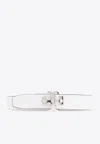 Tory Burch Double-sided Leather Belt In White