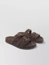 Tory Burch Chocolate Suede Ines Slippers In Brown
