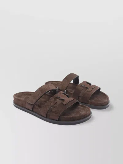 TORY BURCH DOUBLE STRAP FLAT SANDALS