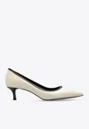 Tory Burch Double T 45 Leather Pumps