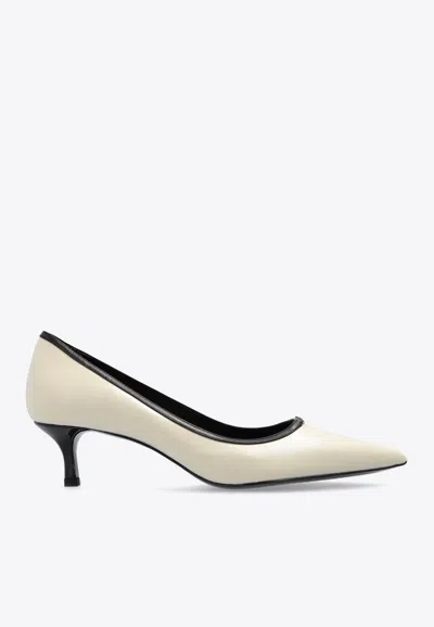 Tory Burch Double T 45 Leather Pumps
