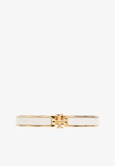 Tory Burch Double T Bracelet In White