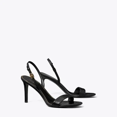 Tory Burch Double T Buckle Sandal In Perfect Black