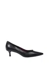 Tory Burch Double T Buckle Kitten Heel Pump 45mm In Black