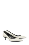 Tory Burch Double T Buckle Kitten Heel Pump In Multi