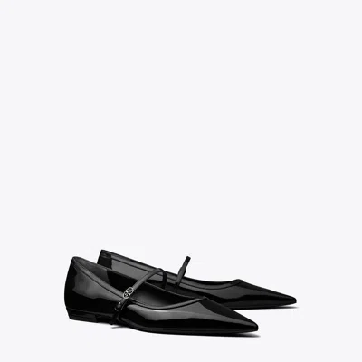 Tory Burch Double T Buckle Mary Jane In Black
