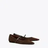 Tory Burch Double T Buckle Mary Jane In Brown