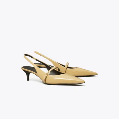 Tory Burch Double T Buckle Mary Jane Slingback In Burgundy