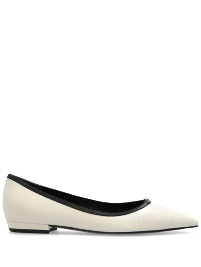 TORY BURCH TORY BURCH DOUBLE T BUCKLE POINTED TOE FLAT