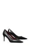Tory Burch Double T Buckle Patent Pump In Black
