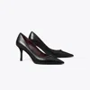 Tory Burch Double T Buckle Pump In Black