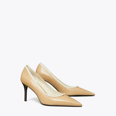 Tory Burch Double T Buckle Pump In Neutral
