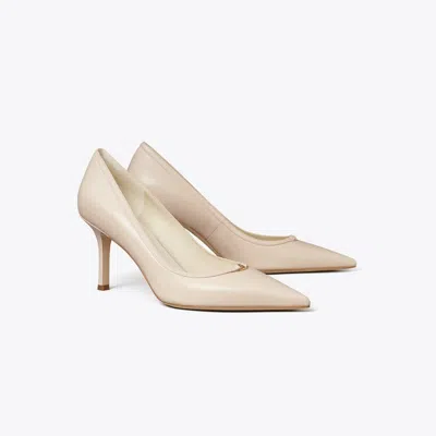 Tory Burch Double T Buckle Pump In Neutral