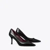 Tory Burch Double T Buckle Pump 80mm In Perfect Black/perfect Black